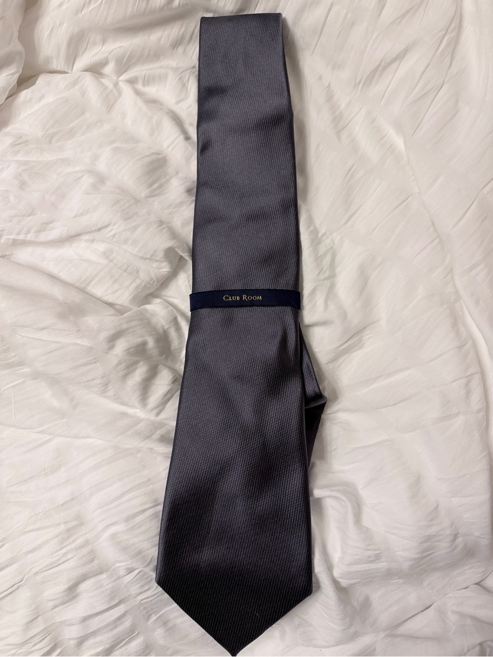 Club Room Men's Dark Gray Textured Tie